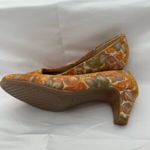 Floral Patterned Women's Heels